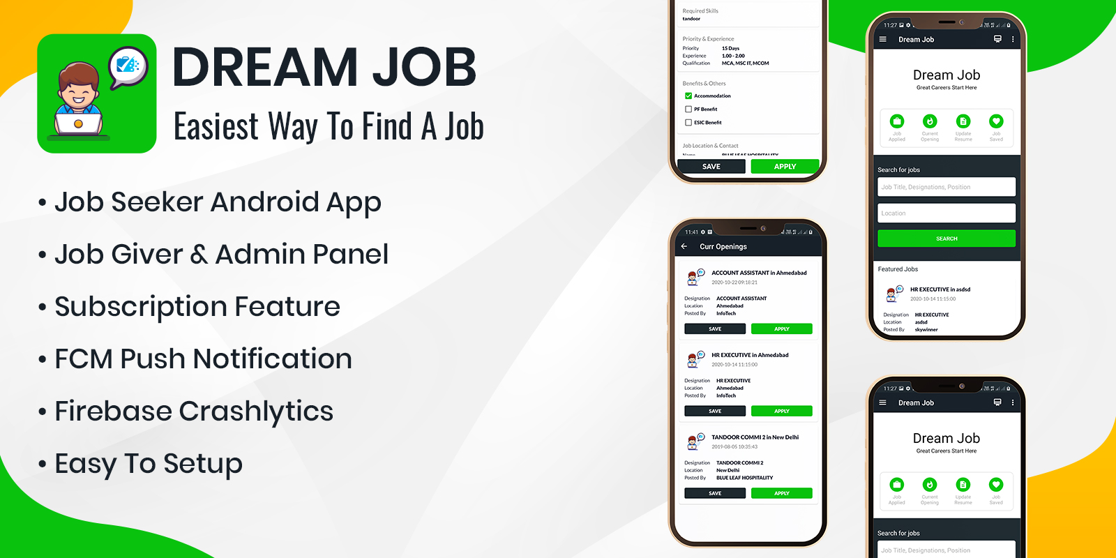 admob, android app, ob search app helps you find the most relevant jobs with absolute ease even on the move.
